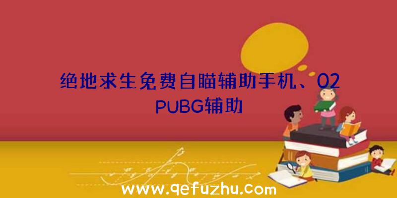 绝地求生免费自瞄辅助手机、02PUBG辅助