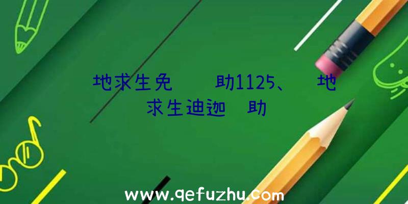 绝地求生免费辅助1125、绝地求生迪迦辅助