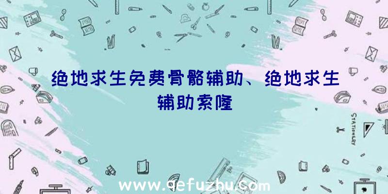 绝地求生免费骨骼辅助、绝地求生辅助索隆