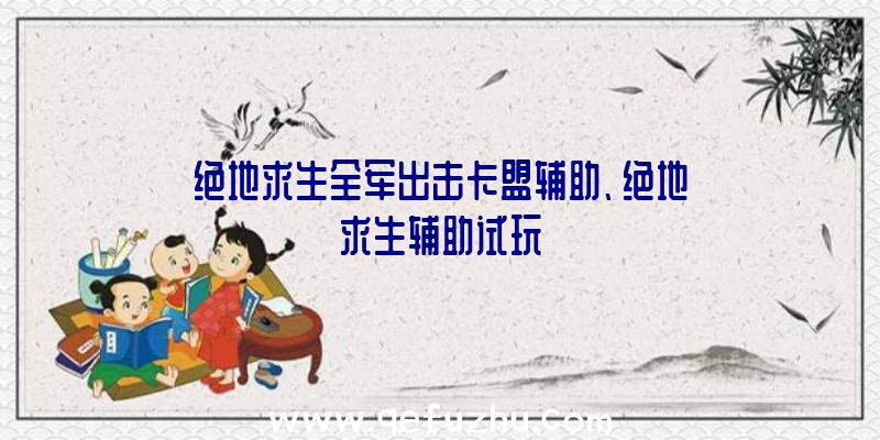 绝地求生全军出击卡盟辅助、绝地求生辅助试玩