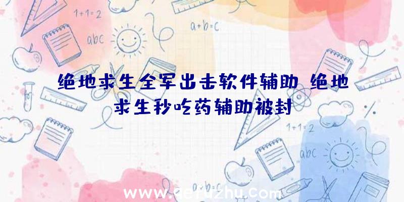 绝地求生全军出击软件辅助、绝地求生秒吃药辅助被封