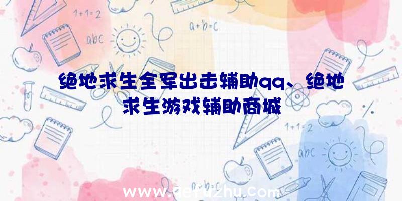 绝地求生全军出击辅助qq、绝地求生游戏辅助商城