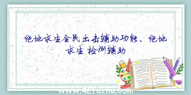 绝地求生全民出击辅助功能、绝地求生