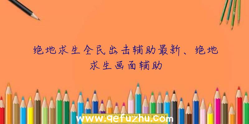 绝地求生全民出击辅助最新、绝地求生画面辅助