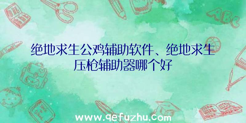 绝地求生公鸡辅助软件、绝地求生压枪辅助器哪个好