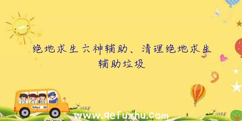 绝地求生六神辅助、清理绝地求生辅助垃圾