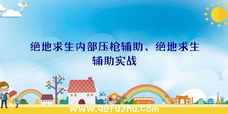 绝地求生内部压枪辅助、绝地求生辅助实战