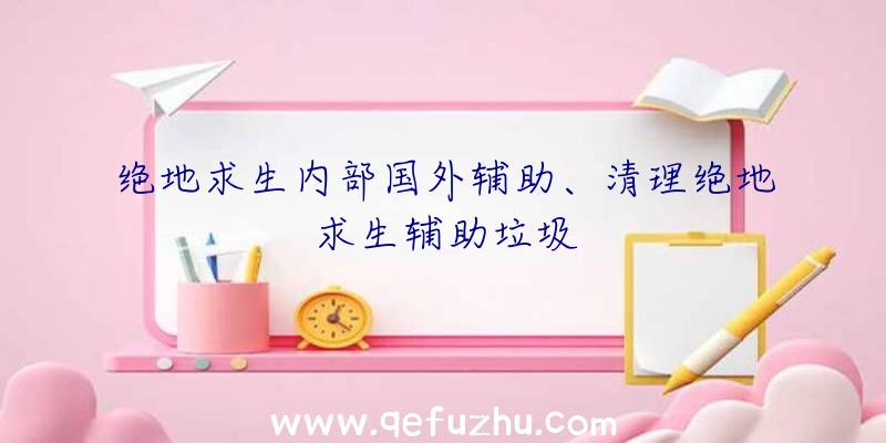 绝地求生内部国外辅助、清理绝地求生辅助垃圾