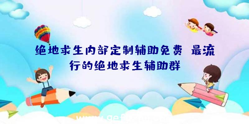 绝地求生内部定制辅助免费、最流行的绝地求生辅助群