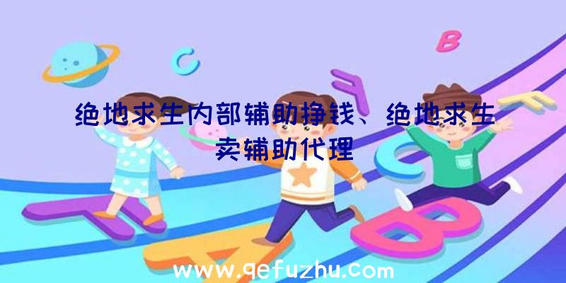 绝地求生内部辅助挣钱、绝地求生卖辅助代理