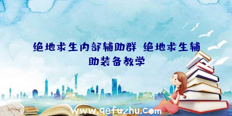 绝地求生内部辅助群、绝地求生辅助装备教学