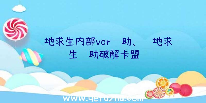 绝地求生内部vor辅助、绝地求生辅助破解卡盟