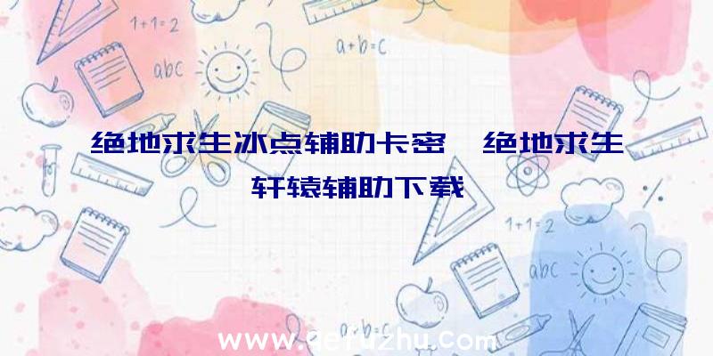 绝地求生冰点辅助卡密、绝地求生轩辕辅助下载