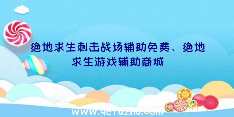 绝地求生刺击战场辅助免费、绝地求生游戏辅助商城