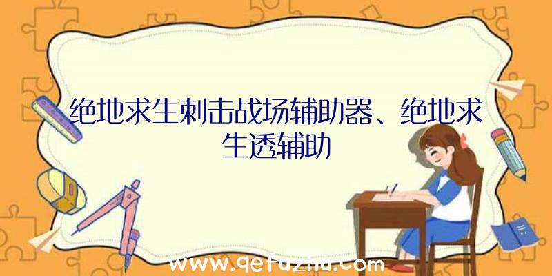 绝地求生刺击战场辅助器、绝地求生透辅助