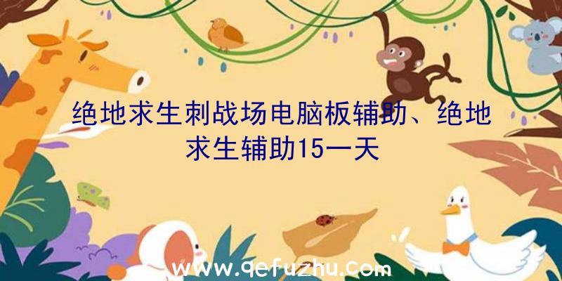 绝地求生刺战场电脑板辅助、绝地求生辅助15一天