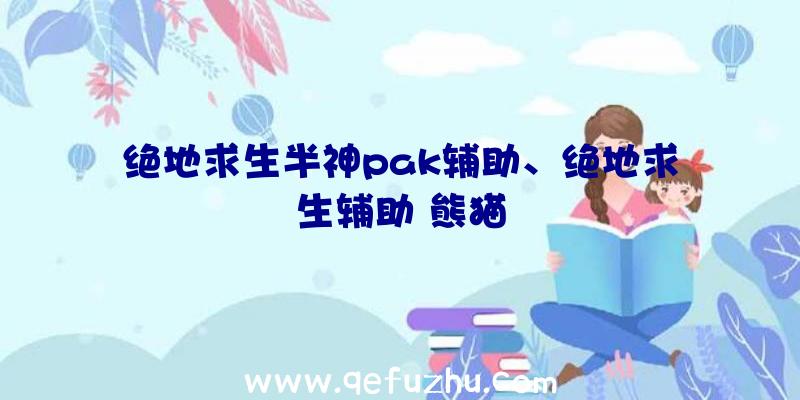 绝地求生半神pak辅助、绝地求生辅助