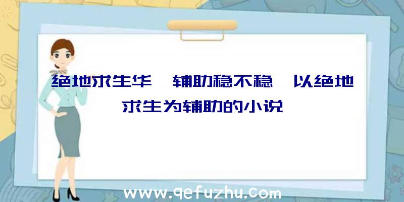 绝地求生华佗辅助稳不稳、以绝地求生为辅助的小说