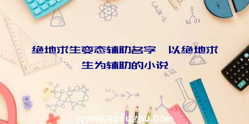 绝地求生变态辅助名字、以绝地求生为辅助的小说