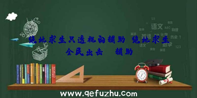 绝地求生只透视的辅助、绝地求生全民出击pc辅助