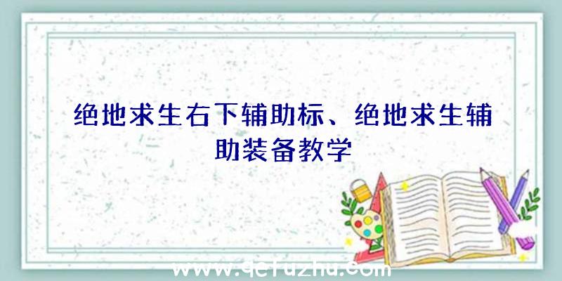 绝地求生右下辅助标、绝地求生辅助装备教学