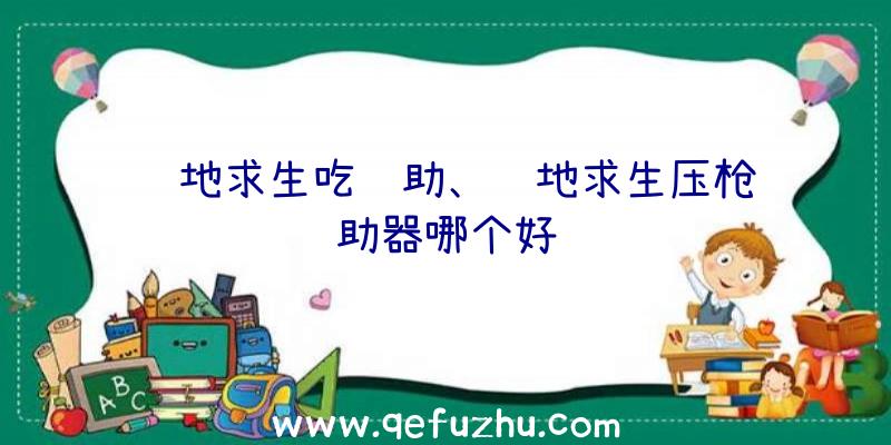 绝地求生吃辅助、绝地求生压枪辅助器哪个好