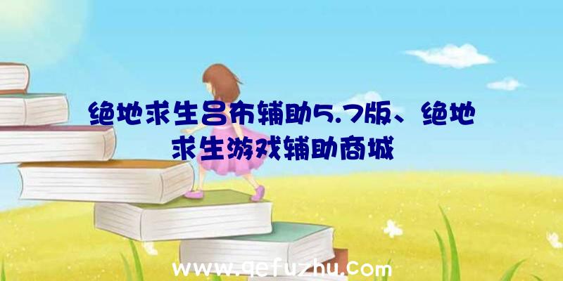 绝地求生吕布辅助5.7版、绝地求生游戏辅助商城