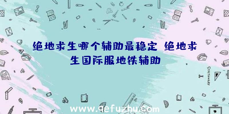 绝地求生哪个辅助最稳定、绝地求生国际服地铁辅助