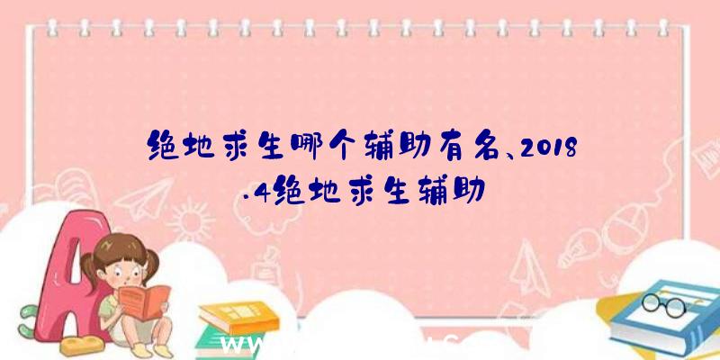 绝地求生哪个辅助有名、2018.4绝地求生辅助