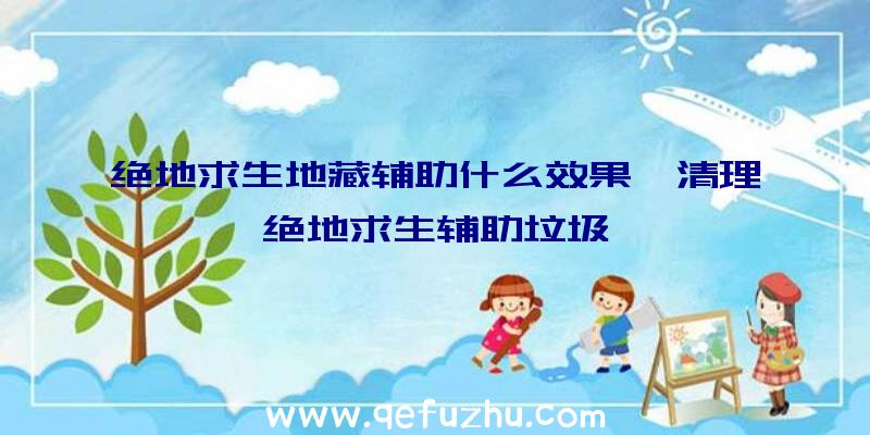 绝地求生地藏辅助什么效果、清理绝地求生辅助垃圾