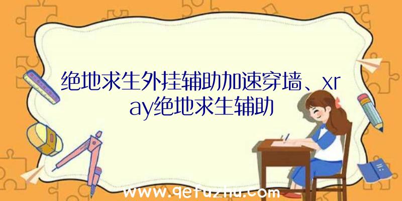 绝地求生外挂辅助加速穿墙、xray绝地求生辅助