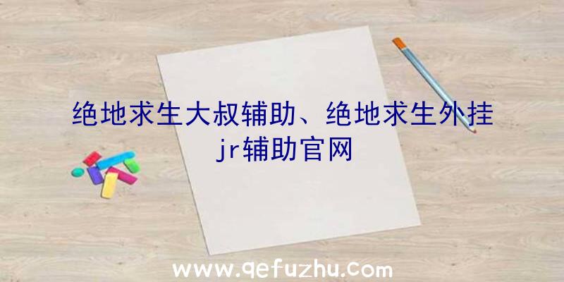 绝地求生大叔辅助、绝地求生外挂jr辅助官网