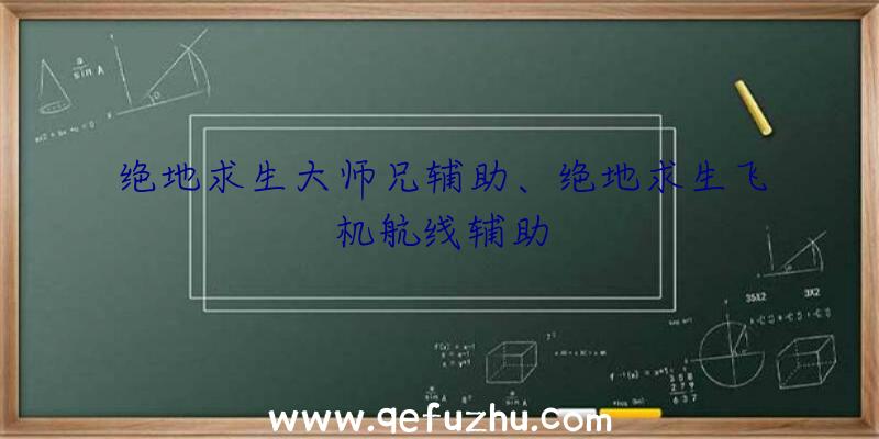 绝地求生大师兄辅助、绝地求生飞机航线辅助