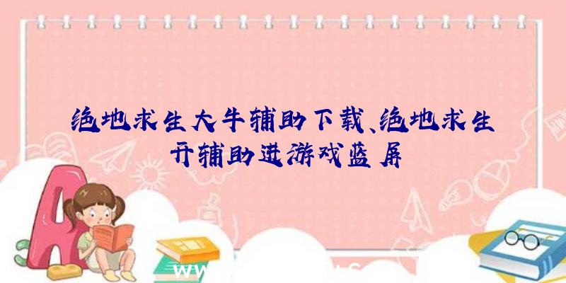 绝地求生大牛辅助下载、绝地求生开辅助进游戏蓝屏