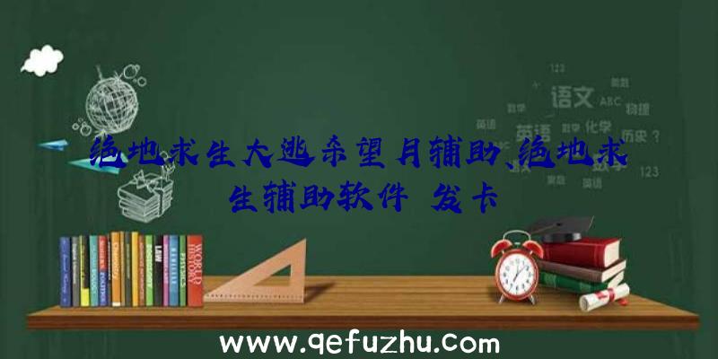 绝地求生大逃杀望月辅助、绝地求生辅助软件