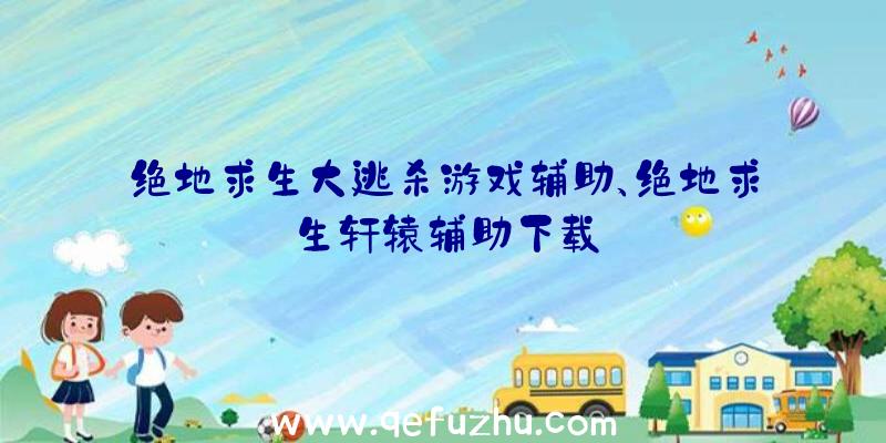 绝地求生大逃杀游戏辅助、绝地求生轩辕辅助下载