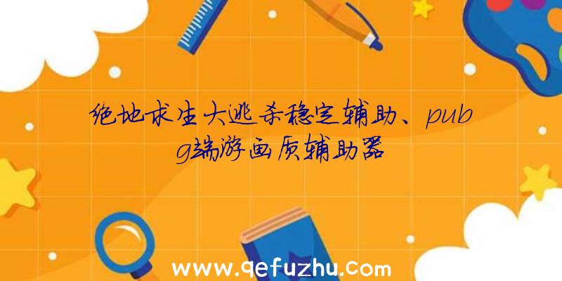 绝地求生大逃杀稳定辅助、pubg端游画质辅助器