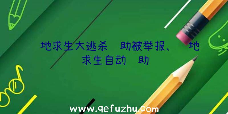 绝地求生大逃杀辅助被举报、绝地求生自动辅助