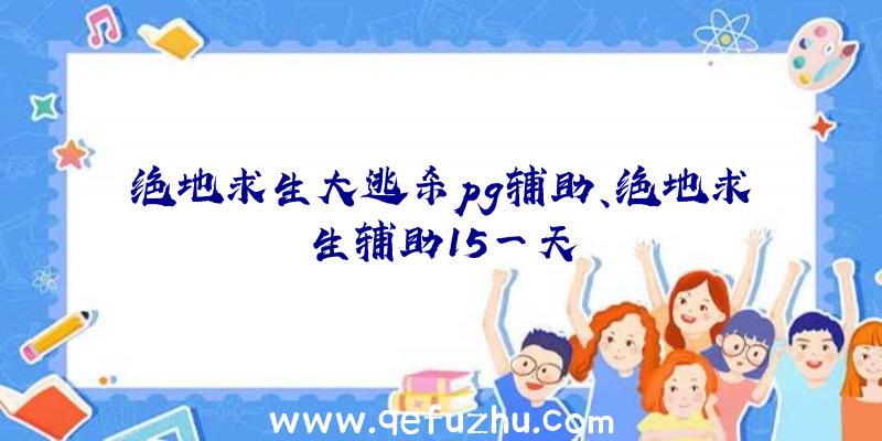 绝地求生大逃杀pg辅助、绝地求生辅助15一天