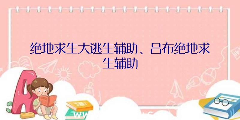 绝地求生大逃生辅助、吕布绝地求生辅助