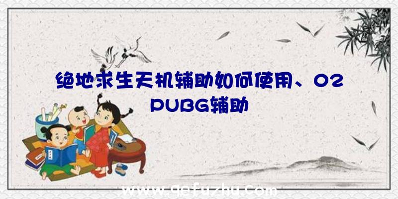 绝地求生天机辅助如何使用、02PUBG辅助