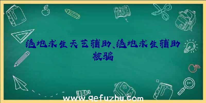 绝地求生天艺辅助、绝地求生辅助被骗