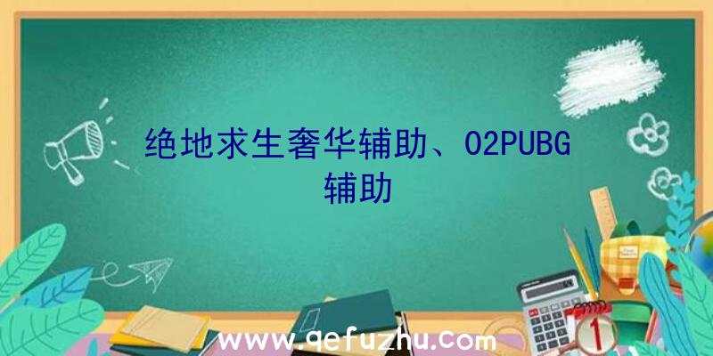 绝地求生奢华辅助、02PUBG辅助