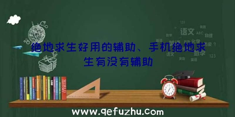 绝地求生好用的辅助、手机绝地求生有没有辅助