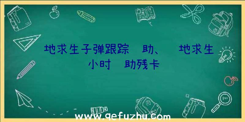 绝地求生子弹跟踪辅助、绝地求生小时辅助残卡