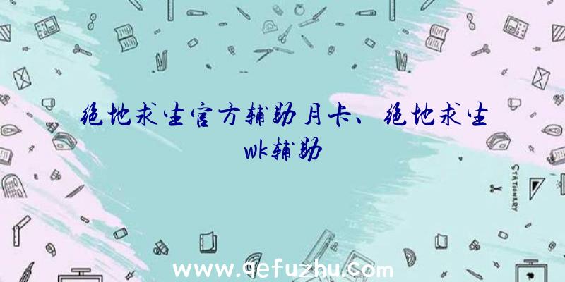 绝地求生官方辅助月卡、绝地求生wk辅助