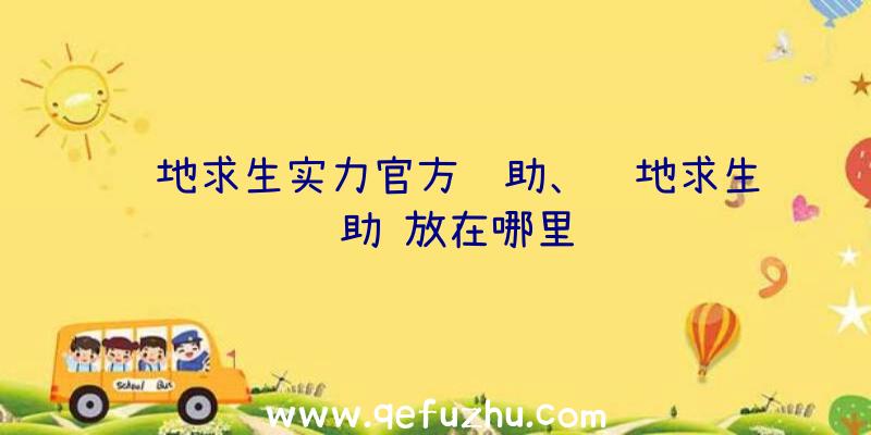 绝地求生实力官方辅助、绝地求生辅助