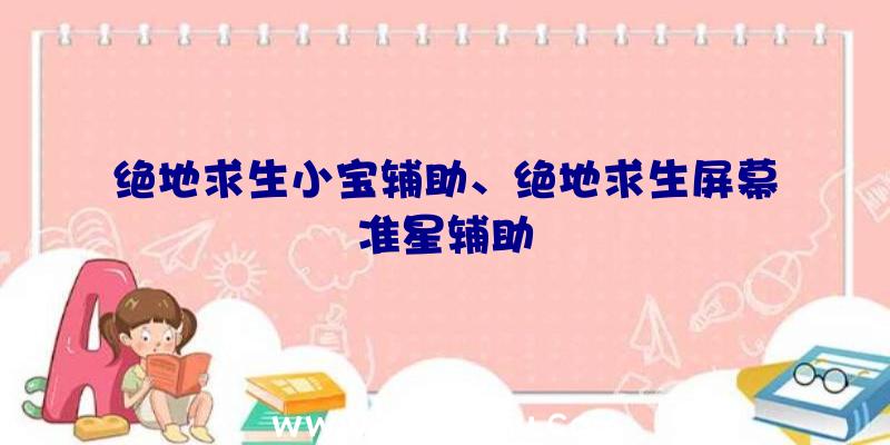 绝地求生小宝辅助、绝地求生屏幕准星辅助