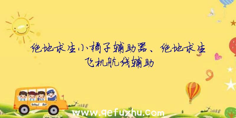 绝地求生小橘子辅助器、绝地求生飞机航线辅助