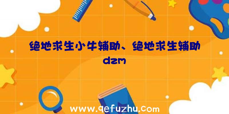 绝地求生小牛辅助、绝地求生辅助dzm